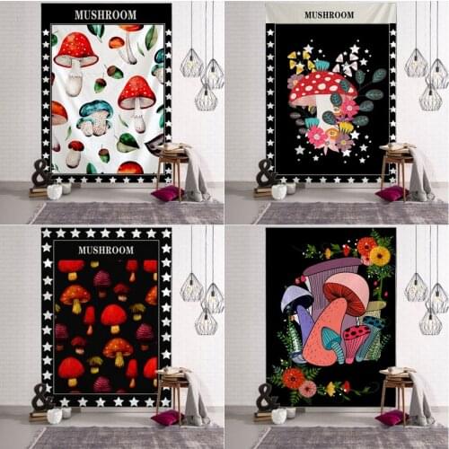 3d Print Trippy Mushroom Tapestry Hippie Colorful Art Tapiz Wall Hanging Tapestries bedroom decor 150*100CM/150*130cm/200*150cm