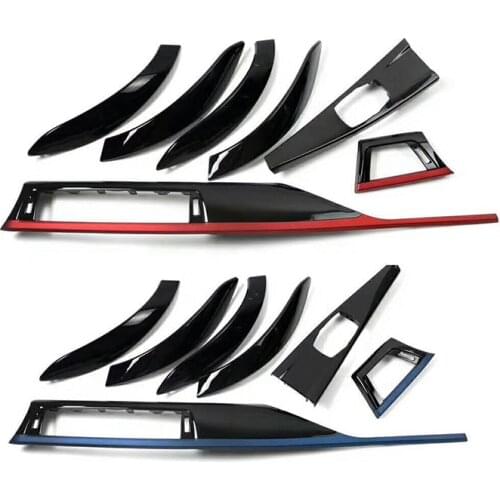 7Pc/Set Car Door Pull Handle Cover Trim Central Control Panel for BMW F30 F31 F34 F36 3/4 Series 2012-2018 Auto Accessories