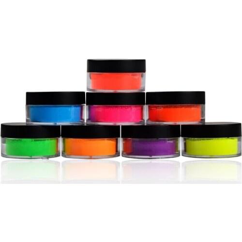 8 Colors Makeup High Pigment Neon Loose Powder Eyeshadow Long Lasting Matte minneral Shiny Cosmetic Shadow Powder Private label