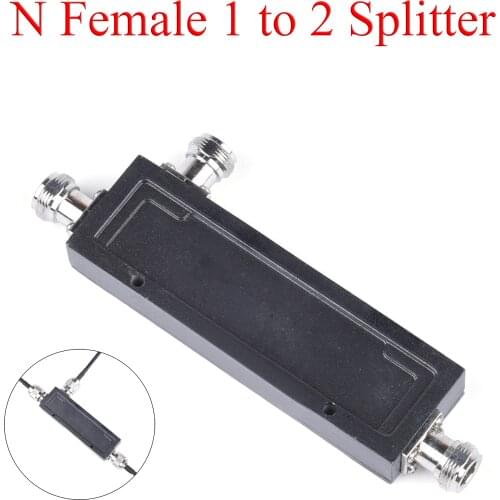 800-2500Mhz 1 to 2 Ways N Female Power Splitter Cavity Divider For 2G 3G 4G Mobile Signal Booster GSM 4G Repeater Antenna