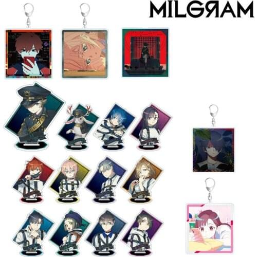 Anime Milgram MILGЯAM Shidou Kirisaki Es Haruka Sakurai Yuno Acrylic Figure Stand Model Plate Desk Decor Cosplay Keychain Toys