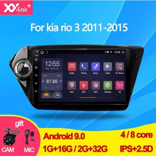 9" Android 9.0 autorado For kia rio 3 4 2011- 2015 Car Radio Multimedia Video Player Navigation GPS audio No 2din 2 din dvd