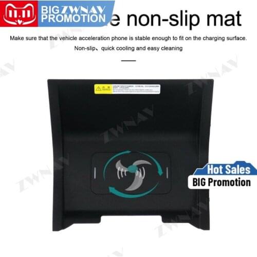 QI car infrared Fast wireless charger For Range Rover Velar 2017-2018 Fast Wireless Charging Car Phone Holder for iphone/Samsung