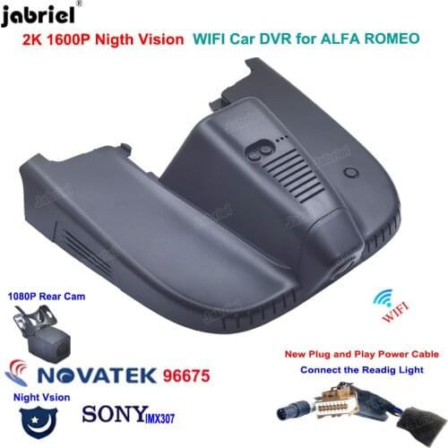 2K 1600P Car DVR Dash Cam Driving Recorder for ALFA ROMEO Stelvio Quadrifoglio for ALFA ROMEO Giulia Quadrifoglio GTA Veloce