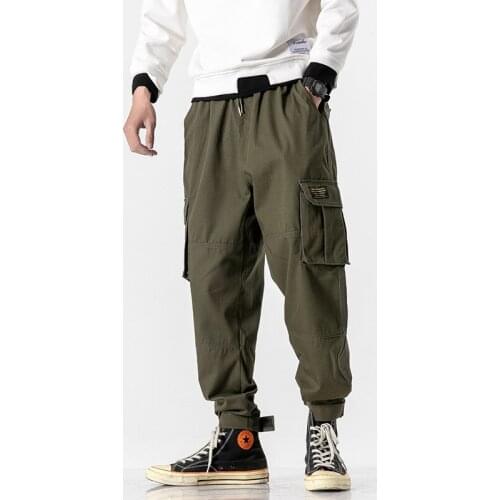 Cotton Trousers Male Pants Cargo Pants Men Hip Hop 2021 Pants Mens Autumn Harem Pant Streetwear Harajuku Jogger Sweatpant