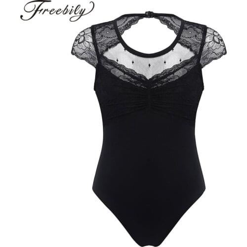 Kids Tutu Ballet Dancing Dress Short Sleeves Lace Splice Tulle Ballet Jumpsuit Gymnastics Leotards for Girls Jumpsuits Dancewear