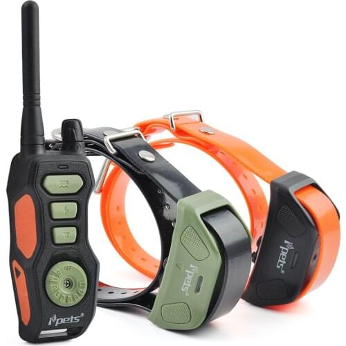 Ipets 618-2 800M Dog Training shock collar Remote Waterproof and Rechargeable Dog Training Collar