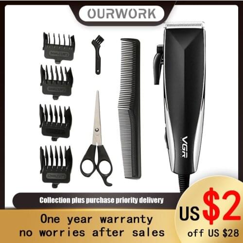 Electric Hair Cliper Cable Electrical Cut Shaver High Power Professional Adjustable Cutter Head Barber