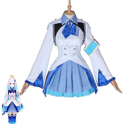 Hololive VTuber GAMERS YouTuber Lize Helesta Cosplay Costumes Women Cute Dress Top Skirts Coat Halloween Uniforms Custom Made