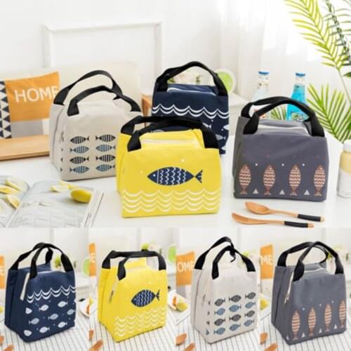 Insulated Durable Carry Cooler Outdoor Picnic Food Tote Cute Lunch Bags For Women Kid Men Lunch Box Storage Lunch Box