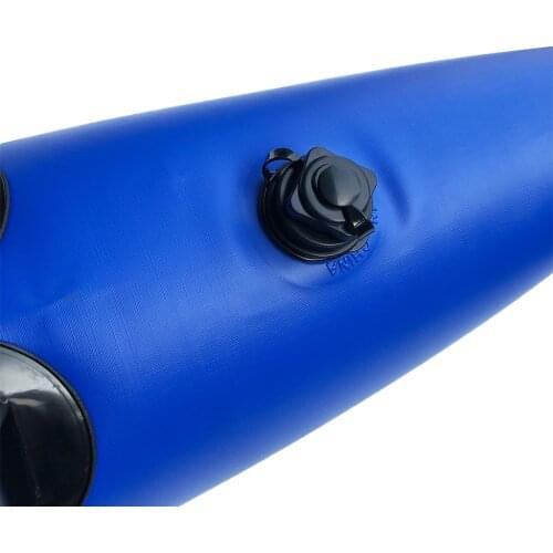 Pack of 2 Heavy Duty Blue PVC Kayak Outrigger Stabilizer Floating Buoy & 2Pcs Ram Mount Adapter - Kayaking Accessories