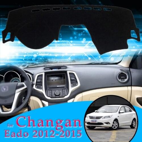 Car Dashboard Cover Mat Sun Shade Pad Instrument Panel Carpets Anti-UV for Changan Eado 2012-2015 Accessories