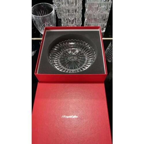 3 pieces a set crystal fruit tray flat plate