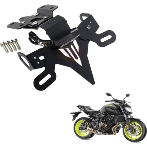 FOR Yamaha MT 07 FZ 07 MT07 FZ07 2013-2019 Motorcycle Rear License Plate Holder Bracket Bracket Tail Tidy Fender Eliminator