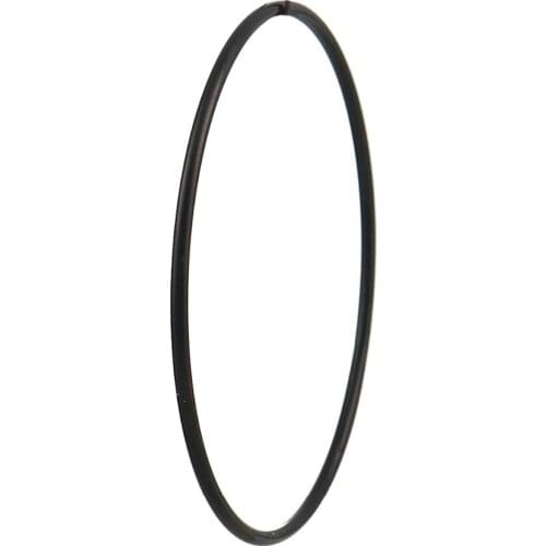 DoreenBeads Stainless Steel Bangles Bracelets Black Color Round Charms Classic Unisex Jewelry 20.5cm(8 1/8") long, 1 Piece