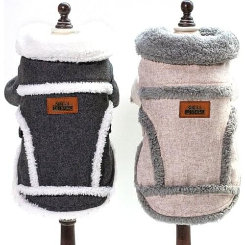 Thicken Pet Jackets Dog Clothes For Small Dogs Fashion Warm Pet Coat Padded Puppy Winter Clothing Yorkies Chihuahua