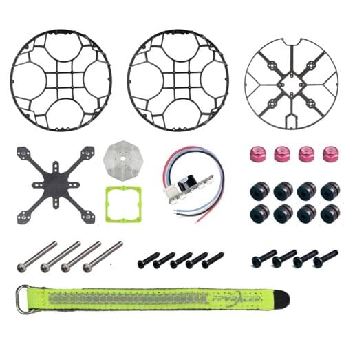 LDARC FB156 Flyball KIT Droneball Drone Soccer Protective Frame Cage w/ Taillight
