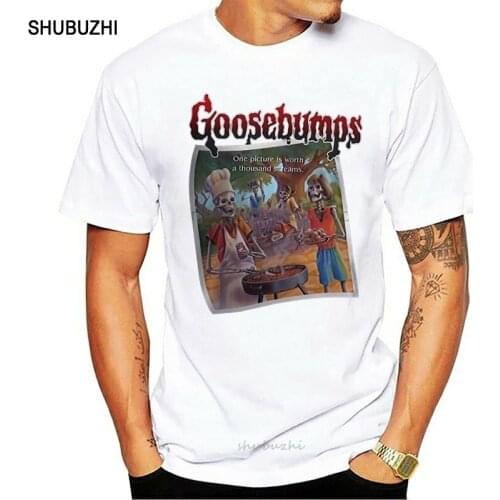 Goosebumps rl stine say cheese and die youth Men Black T-Shirt Size S-3XL men cotton tshirt summer brand teeshirt euro size
