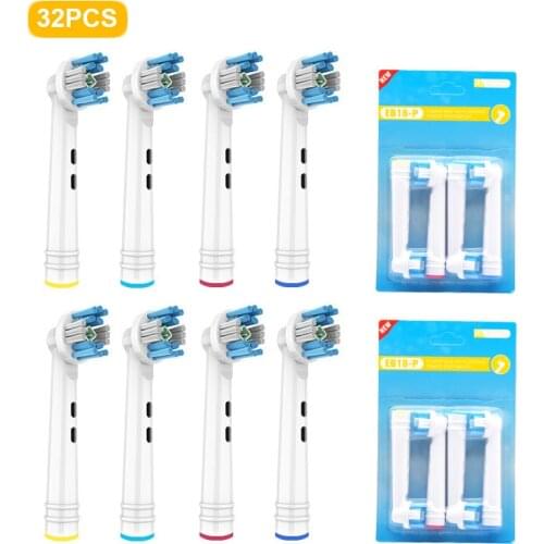 32pcs New EB18P Replacement Brush Heads For Oral-B Toothbrush Heads Advance Power/Pro Health Electric Toothbrush Heads