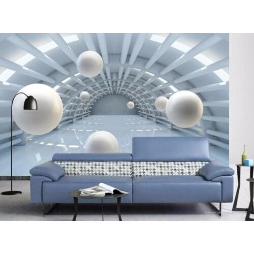 Custom wall papers home decor living room Abstract tunnel 3D TV background wall home improvement 3d mural wallpaper