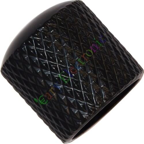 Wholesale and retail 100pc 18mm Black knob Guitar tube potentiometer cap LP Volume Tone audio parts free shipping