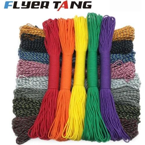 100meters 100 Colors Paracord 2mm One Stand Cores Paracord For Jewelry Making Wholesale Parachute Cord Lanyard Tent Rope
