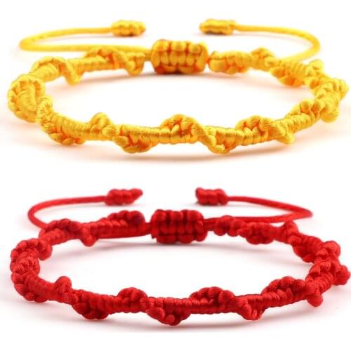 Handmade Ethnic Tibetan Buddha Braided Bracelets Multicolor Buddhist Lucky Bangles for Women Men Charm Jewelry Gifts for Friend
