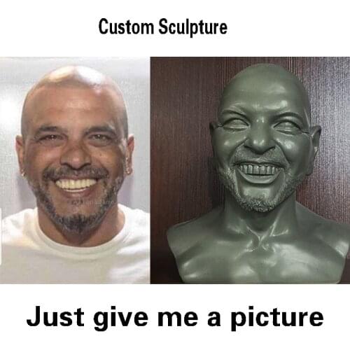 Tailor-Made Personal Sculpture Decorations Custom-Made Face Statue Decorations Handmade Clay Figurines Pottery Production