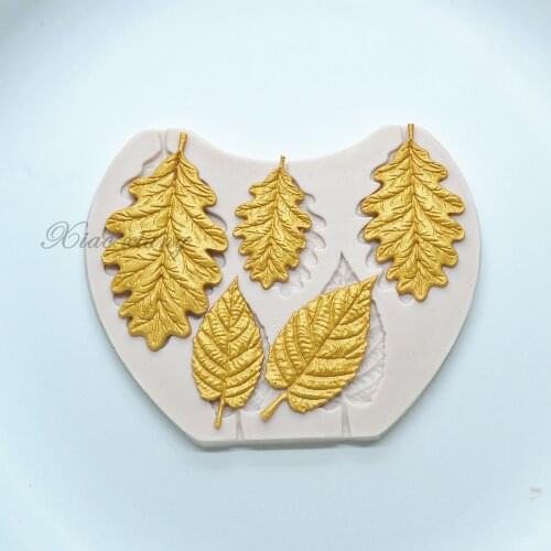 Blackberry Oak Leaves Silicone Molds Fondant Cake Decorating Tools Nuts Berries Cake Baking Mould Chocolate Gumpaste Mould M1816