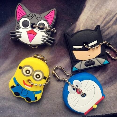 2 Pcs/Set Cartoon Silicone Protective Key Case Cover for Key Control Dust Cover Holder Organizer Home Accessories Supplies
