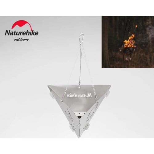Naturehike Triangle Wood Burning Stove Portable Camping Hanging Stove Outdoor Barbecue Stainless Platform NH20PJ120