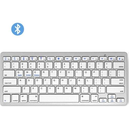 US Bluetooth Keyboard Ultra Slim Wireless Keyboard Compact Low Noise Wireless Lightweight Keyboard for ios windows android