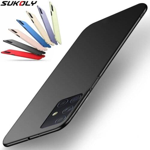 Ultra-thin Case For Samsung Galaxy S21 Ultra S20 FE Plus Note 20 A21S A51 A71 M31 M51 A31 A41 A42 A12 A32 A52 A72 Hard PC Cover