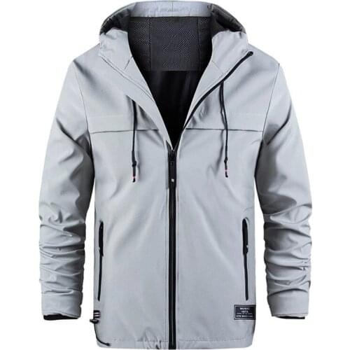 New Men Hiking Jackets Spring Autumn Breathable Windproof Hooded Coats Outdoor Camping Climbing Trekking Sports Windbreaker