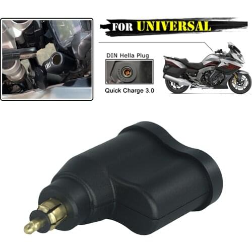Motorcycle Dual USB Charger Hella DIN Socket Cigarette Lighter Waterproof For BMW R1200GS K1300GT K1600GT R1100 R1150 RT F850GS