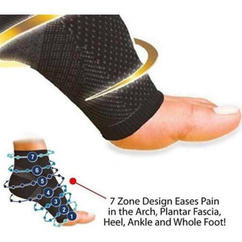 1 Pair Foot Angel Anti Fatigue Outerdoor Women Men Socks Compression Breatheable Foot Sleeve Support Socks Men Brace Sock