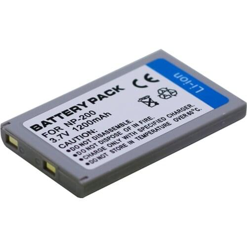1Pcs 3.7V 1200mAh NP-200 NP200 Rechargeable Batteries for KonicaMinolta Dimage Xg X Xi Xt Biz Camera Wholesale