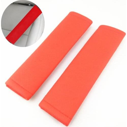 2 seat belt pad soft velvet car adult shoulder pad for Fiat Punto 500 Palio Argo grande panda Lifan X60 Cebrium Solano