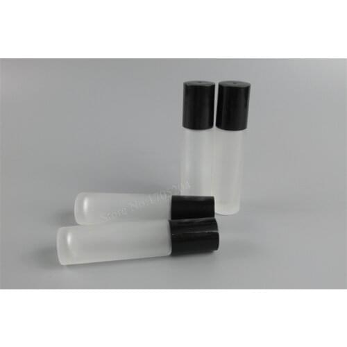 200pcs/lot 10ml 1/3oz Roll on Glass Fragrance bottle Frosted Empty Glass Perfumes Bottle Essential Oil bottles