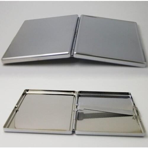 240Pcs Blank 9 Cigarettes Box Case Stainless Steel Tobacco Tube Storage Pocket Box Holder Handy Portable DIY- DHL Free Shipping