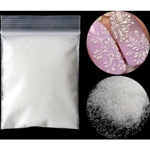 Shining Sugar Nail Glitter Powder Candy Coat Effect White Black Transparent Pigment Dust Nails Art Decorations DIY Christmas