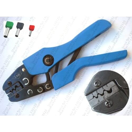 Twin cable end sleeves crimper crimping tool AN-04WF