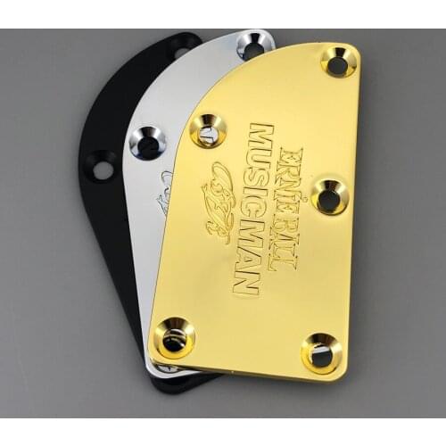 Musicman Ernieball John Petrucci JP 6 BFR Guitar Neck Plate Chrome Black Gold