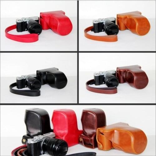 Camera Video Case For FujiFilm Fuji XA1 XM1 XA2 XM2 XA3 XA10 PU Leather Camera Bag Body Set Cover