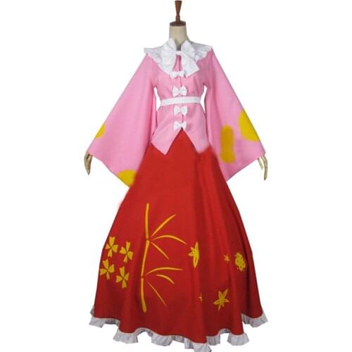 2019 Anime Touhou Project Houraisan Kaguya Cosplay Costume Custom Made