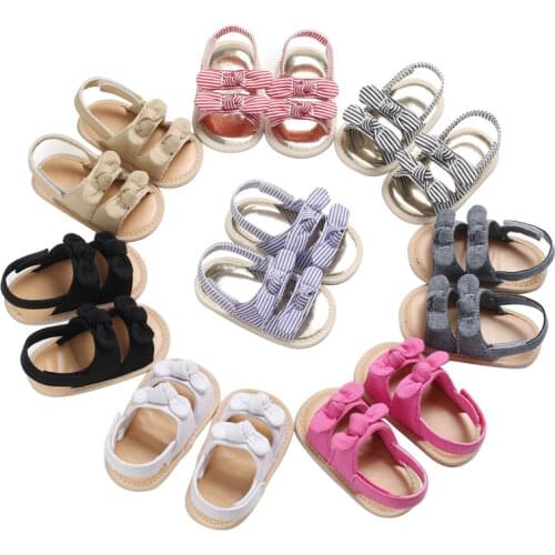 Summer Infant Baby Girl Soft Sole Sandals Toddler Shoes Bow-Knot Sandal Casual Soft Shoes