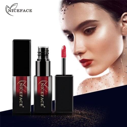 Niceface Matte Lipstick Lips Gloss Waterproof Moisturizer Liquid Lipstick Nutritious Easy To Makeup Matt Lipgloss Lipstick