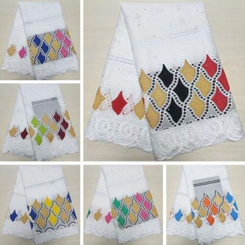 2021Latest Swiss Voile Lace In Switzerland African Lace Fabric 2.5Yards Swiss Lace Fabric Cotton Fabric For Dress