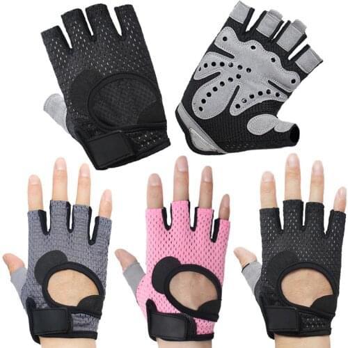 Gym Weightlifting Cycling Yoga Men/women Fitness Gloves Bodybuilding Training Breathable Non-slip Half Finger Gloves
