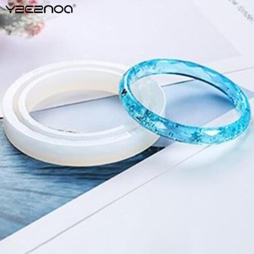 Translucent White Silicone Mold For DIY Uv Resin Bracelet Jewelry Epoxy Resin Molds For Jewelry Making Tools